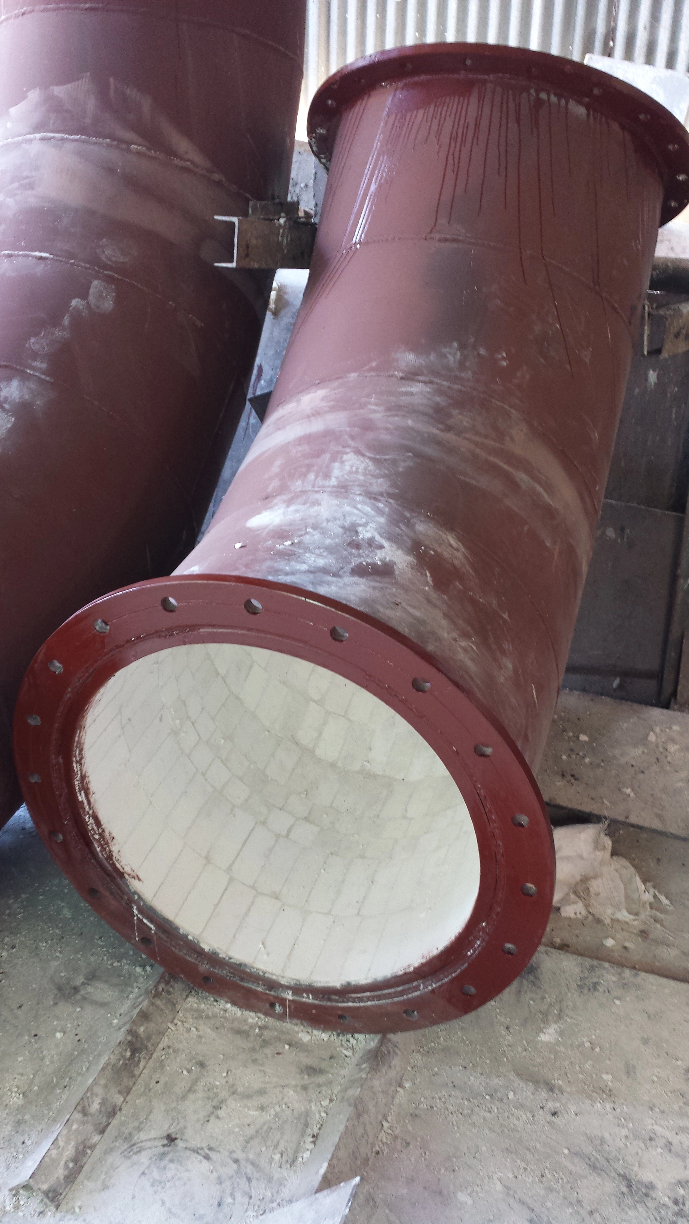 High Alumina Ceramic Lined Pipe And Bend-3