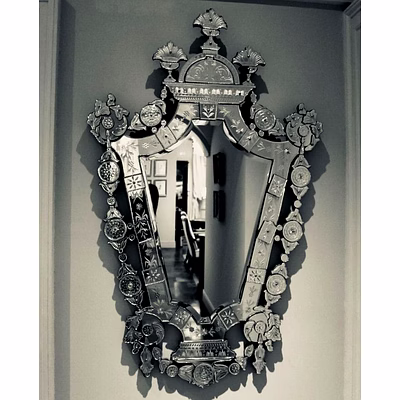 antique venetian mirror oval
