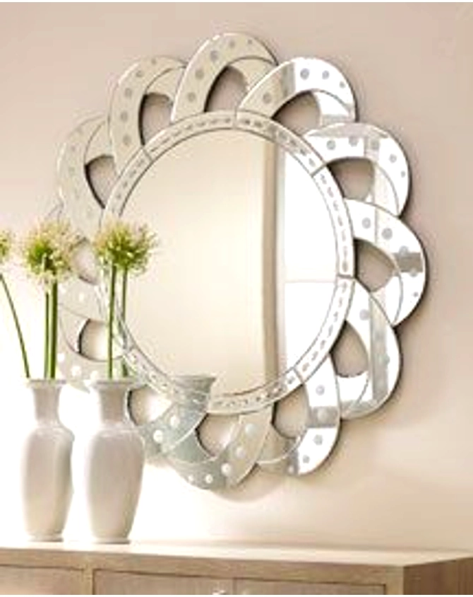 Decor with a  Round Venetian Mirror - Antique Style-12620884