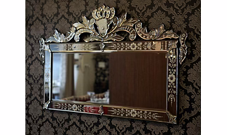 Saint Gobain Glass Frame Venetian Antique Mirror, For Hotel, Size: 24" X 48"
