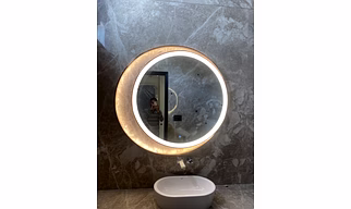 Dual Ring Mirror With PVD Stainless Steel Frame | Corrosion Free | Waterproof | Premium Quality LED MIRROR