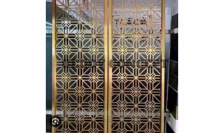 PVD COATING STEEL PARTITION MORDERN HOME DECOR