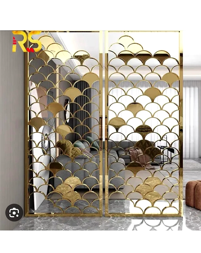 PVD COATING STEEL PARTITION MORDERN HOME DECOR-3