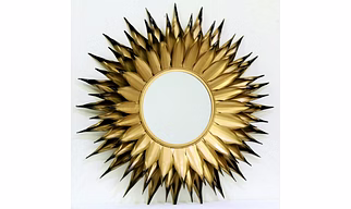 ANTIQUE IRONE FRAM WITH MIRROR