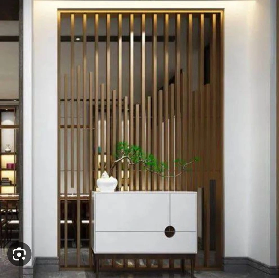 Elegant Metal Partition in PVD Rose Gold-2