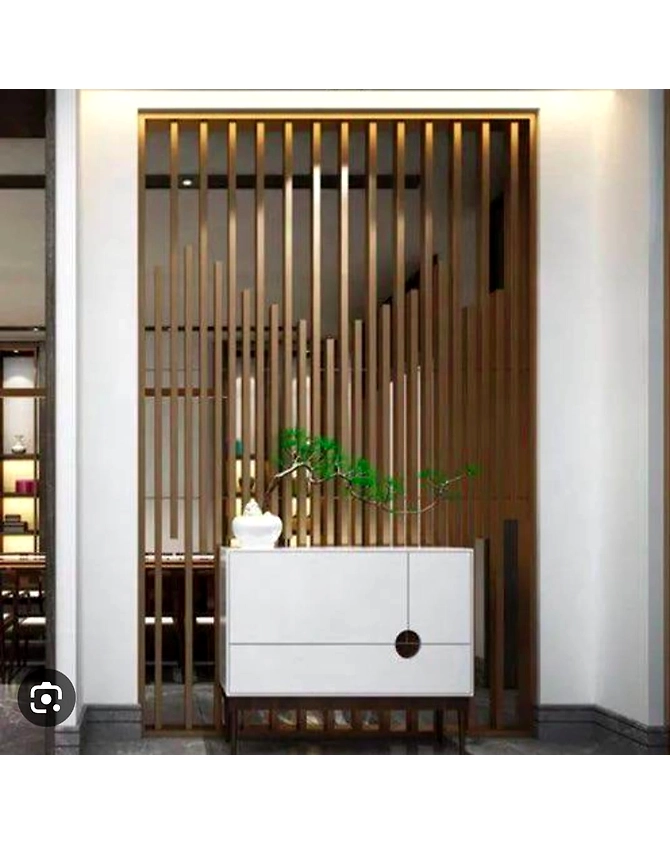 Elegant Metal Partition in PVD Rose Gold-2