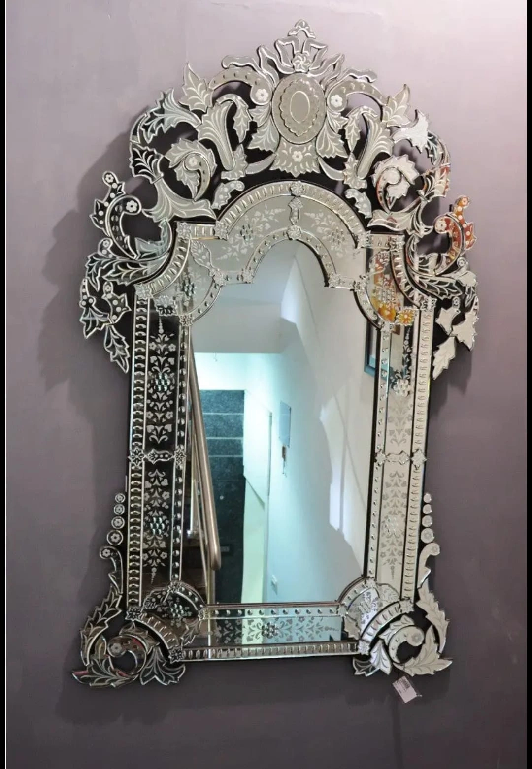 Antique Venetian Mirror Oval-2