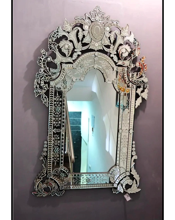 Antique Venetian Mirror Oval-2