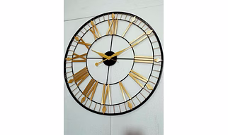 Limelight Decorative Wall Clock Metal Wall Clock, Gingko Leaf Wall Clock Big Size, Big Wall Clock for Living Room Watch Wall Clock, Wall Decoration Items for Living Room/Bedroom/Office/Hall