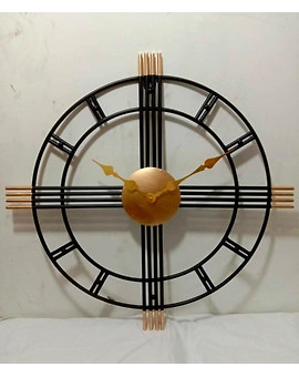 Limelight Decorative Wall Clock Metal Wall Clock, Gingko Leaf Wall Clock Big Size, Big Wall Clock for Living Room Watch Wall Clock, Wall Decoration Items for Living Room/Bedroom/Office/Hall
