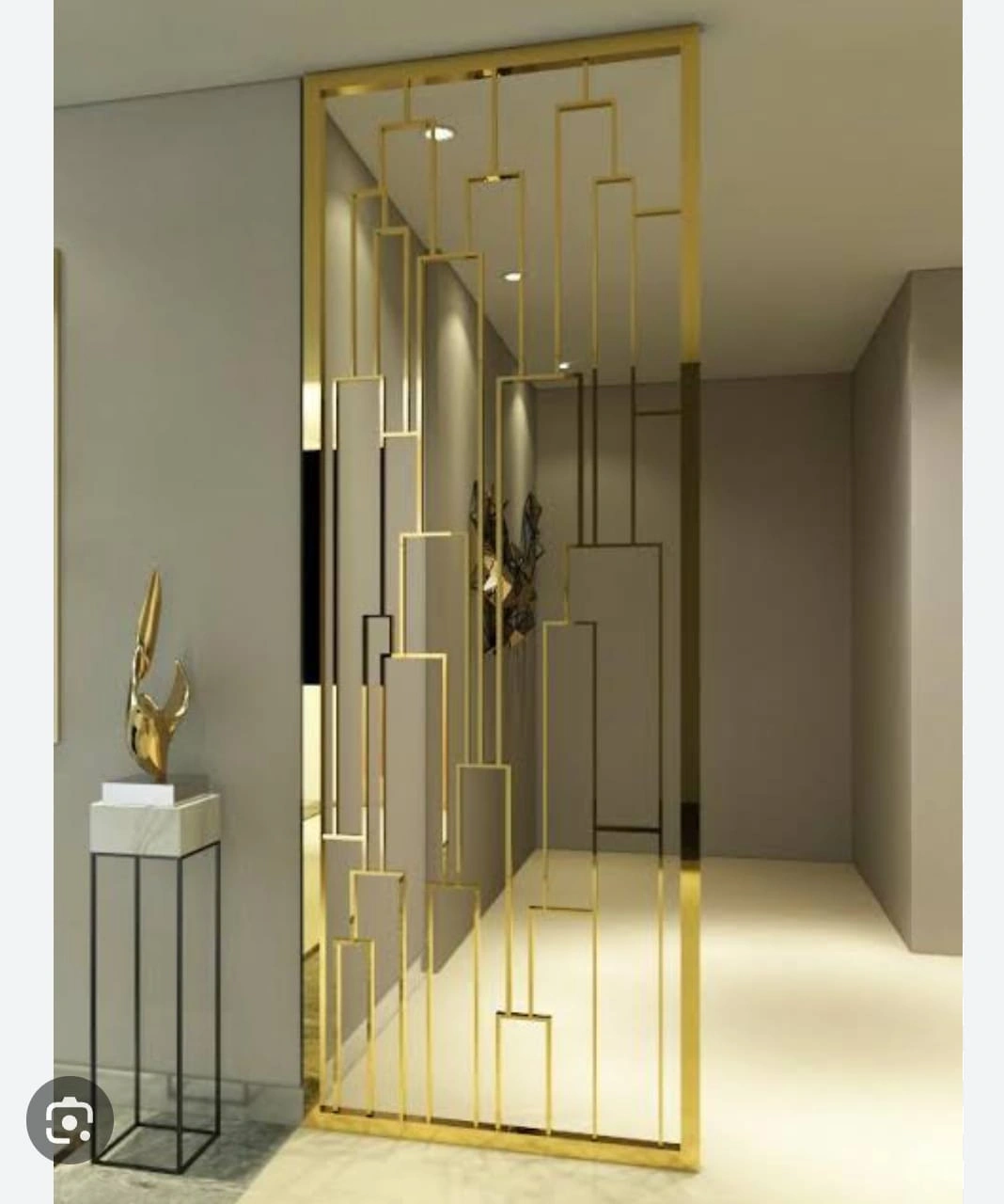 Latest Technology JIS 304 316 Rose Gold Surface Stainless Steel Room Divider Metal Wall Customize Size for Decoration to Europe-1