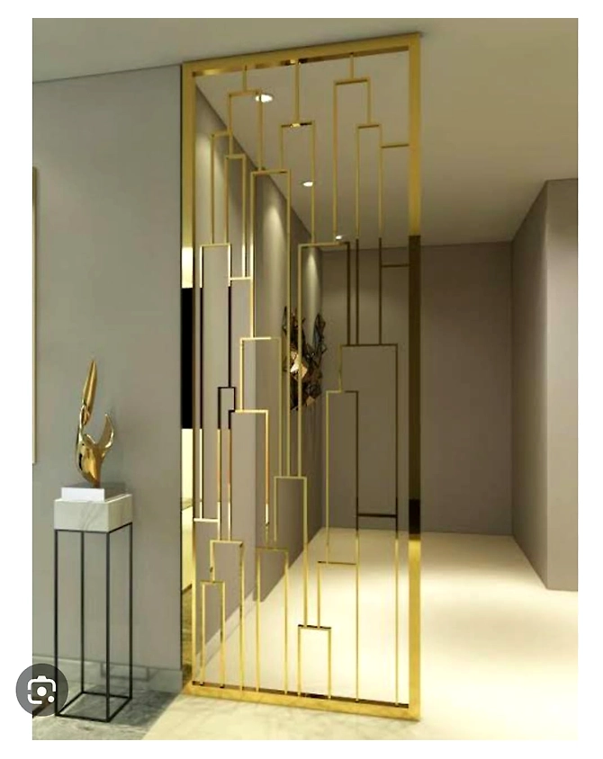 Latest Technology JIS 304 316 Rose Gold Surface Stainless Steel Room Divider Metal Wall Customize Size for Decoration to Europe-1