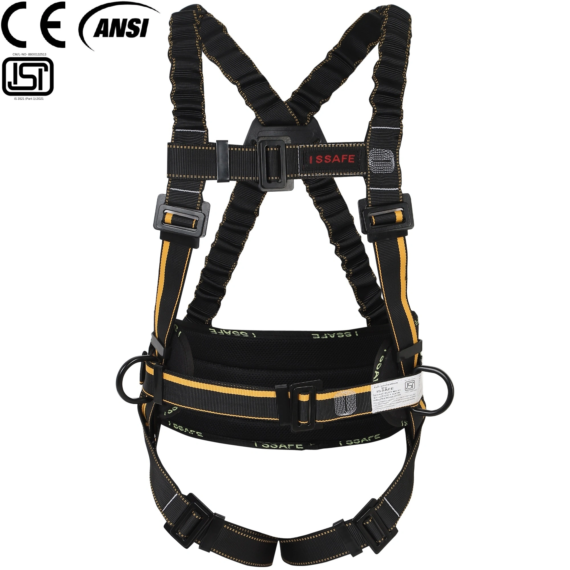 I SSAFE Full Body Harness with Highest Features, ISF-111-ISF-111