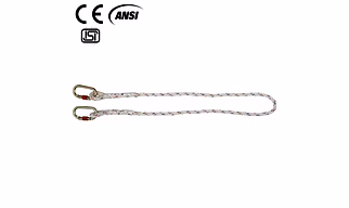 Fall Restraint Lanyards with Carabiner Attachment and Anchorage, ISF-03