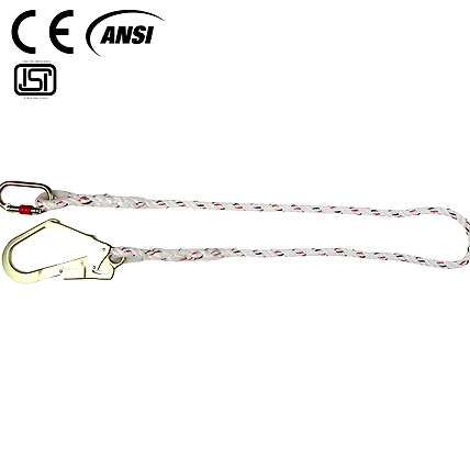 Fall Restraint Lanyards with Carabiner Attachment and Scaffolding Hook, ISF-05-ISF-05