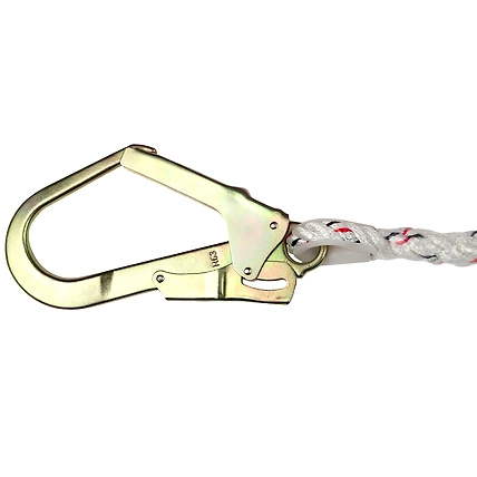 Fall Restraint Lanyards with Carabiner Attachment and Scaffolding Hook, ISF-05-2