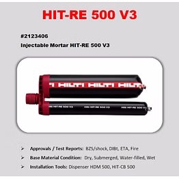 hilti injectable mortar hit-re 500 v4/500/1