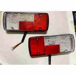 maxalight led tail lamp assembly 2pc/set set for ape mahindra tata brake light truck led (12 v, 24 v