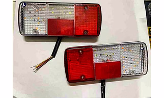 LED Tail Lamp Assembly 2PC/SET Set for Ape Mahindra Tata Brake Light Truck LED (12 V, 24 V