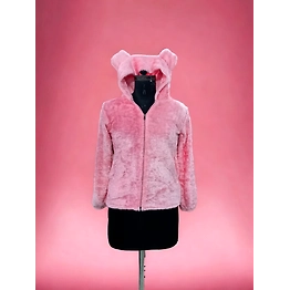 Pink Plush Bunny Hoodie