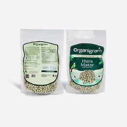 organic hara matar/dried green peas