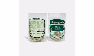 Organic Hara Matar/Dried Green Peas