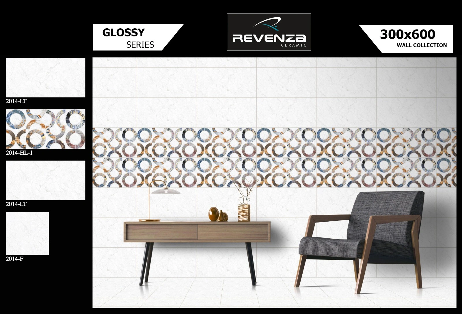 Digital Ceramic Wall Tiles 30x60mm-2