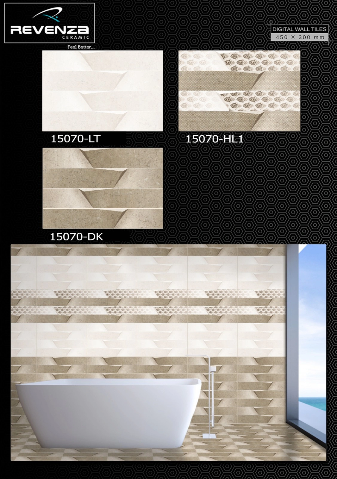 Digital Ceramic Wall Tiles - 30x45mm-1