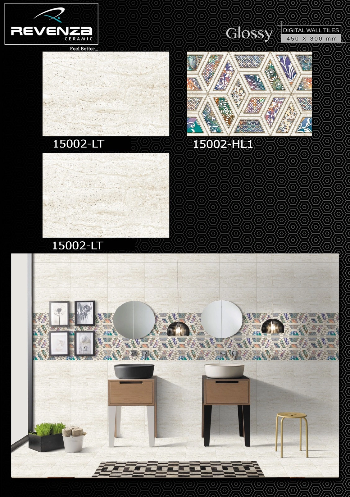 Digital Ceramic Wall Tiles - 30x45mm-3