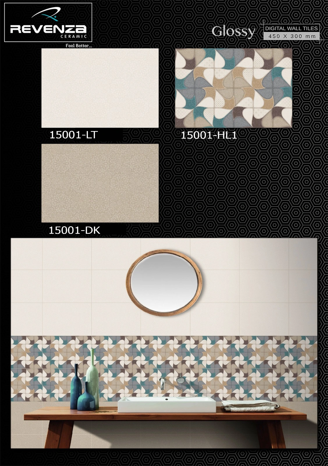 Digital Ceramic Wall Tiles - 30x45mm-4