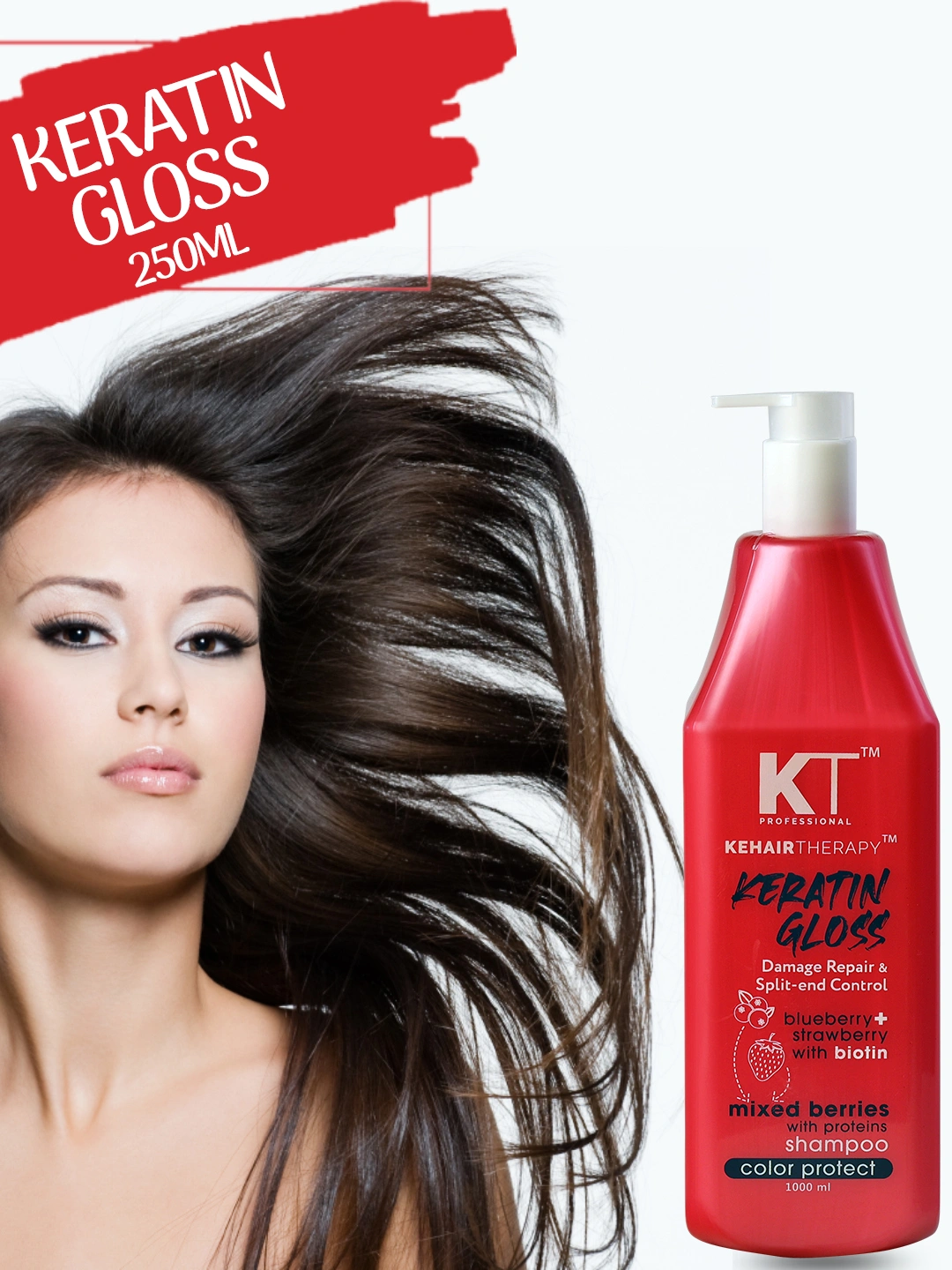 KT Professional Keratin Gloss Shampoo -1000 ML-3