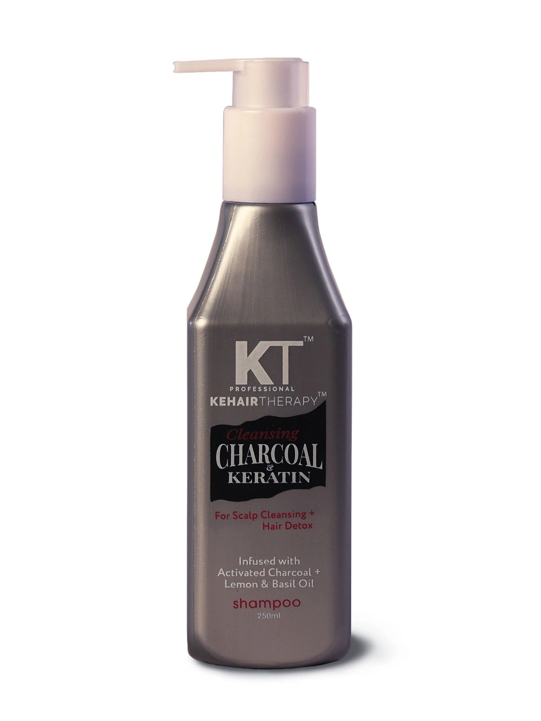 KT Professional Charcoal Keratin Shampoo For Scalp Cleansing &amp; Hair Detox 250ml-KT-CKS