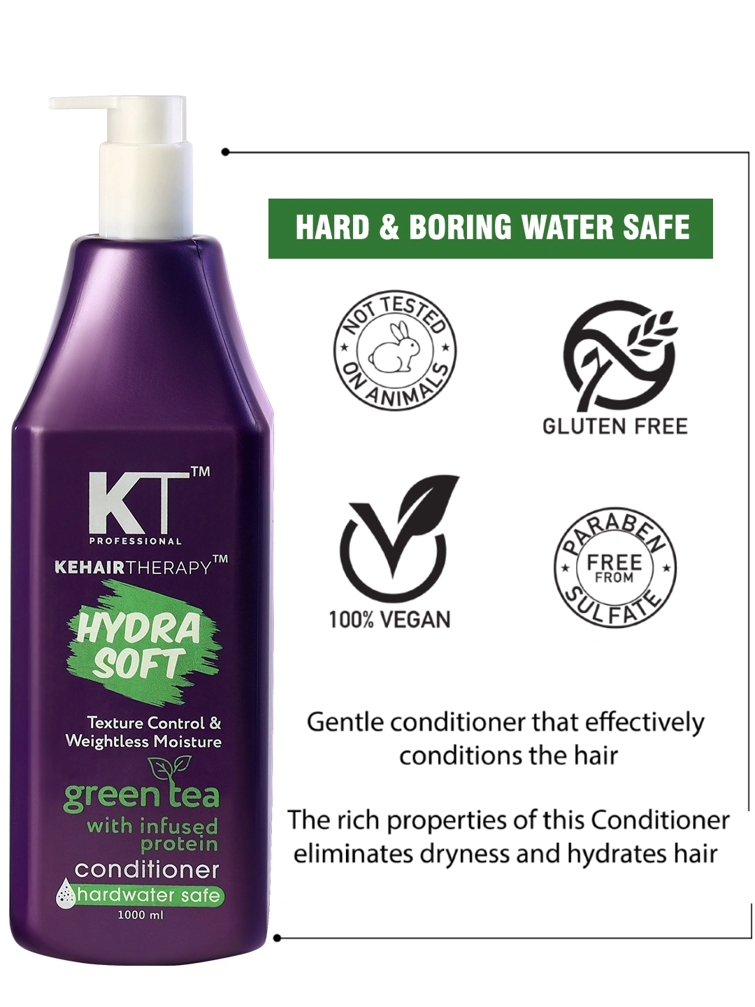 KT Professional Hydra Soft Conditioner- 1000 ML-4