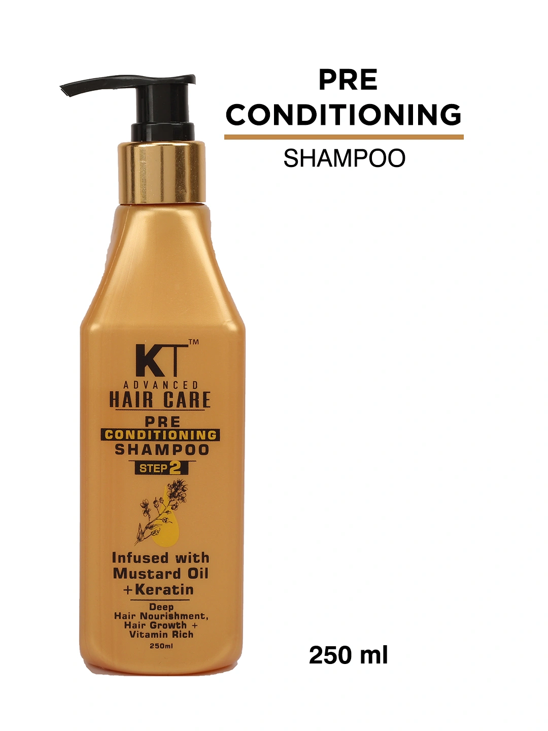 KT Professional Advance Hair Care Pre Conditioning Mustard Infused Keratin Shampoo- 250 ML-1004735-82d01b54