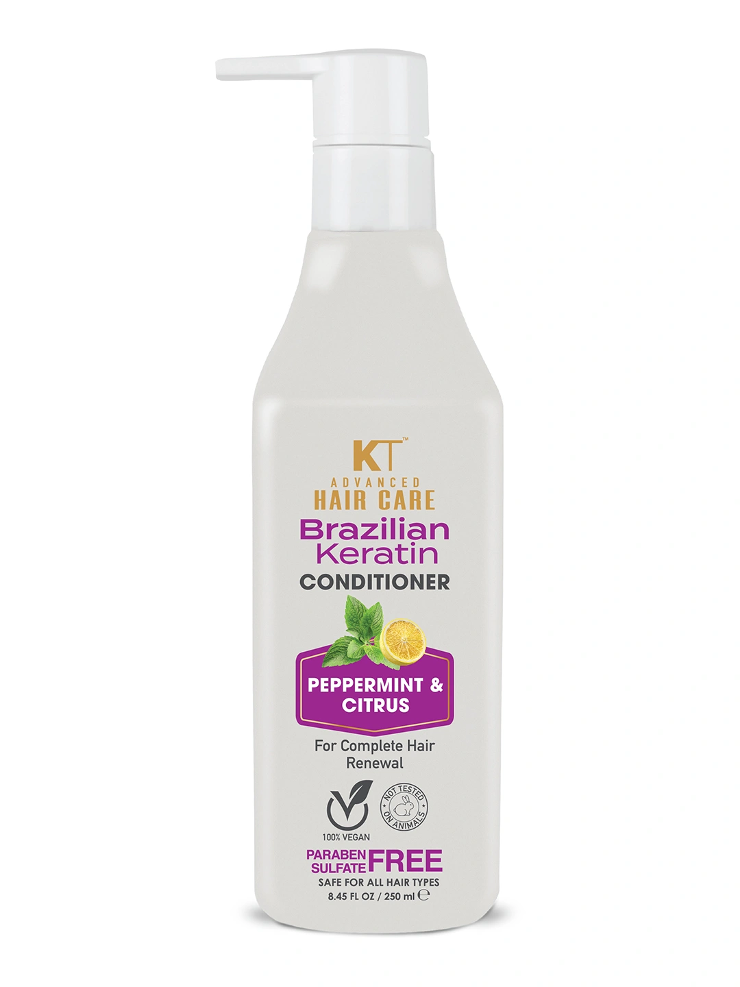 KT Professional Advanced Hair Care Brazilian Keratin Conditioner - 250 ml-KT-BKC