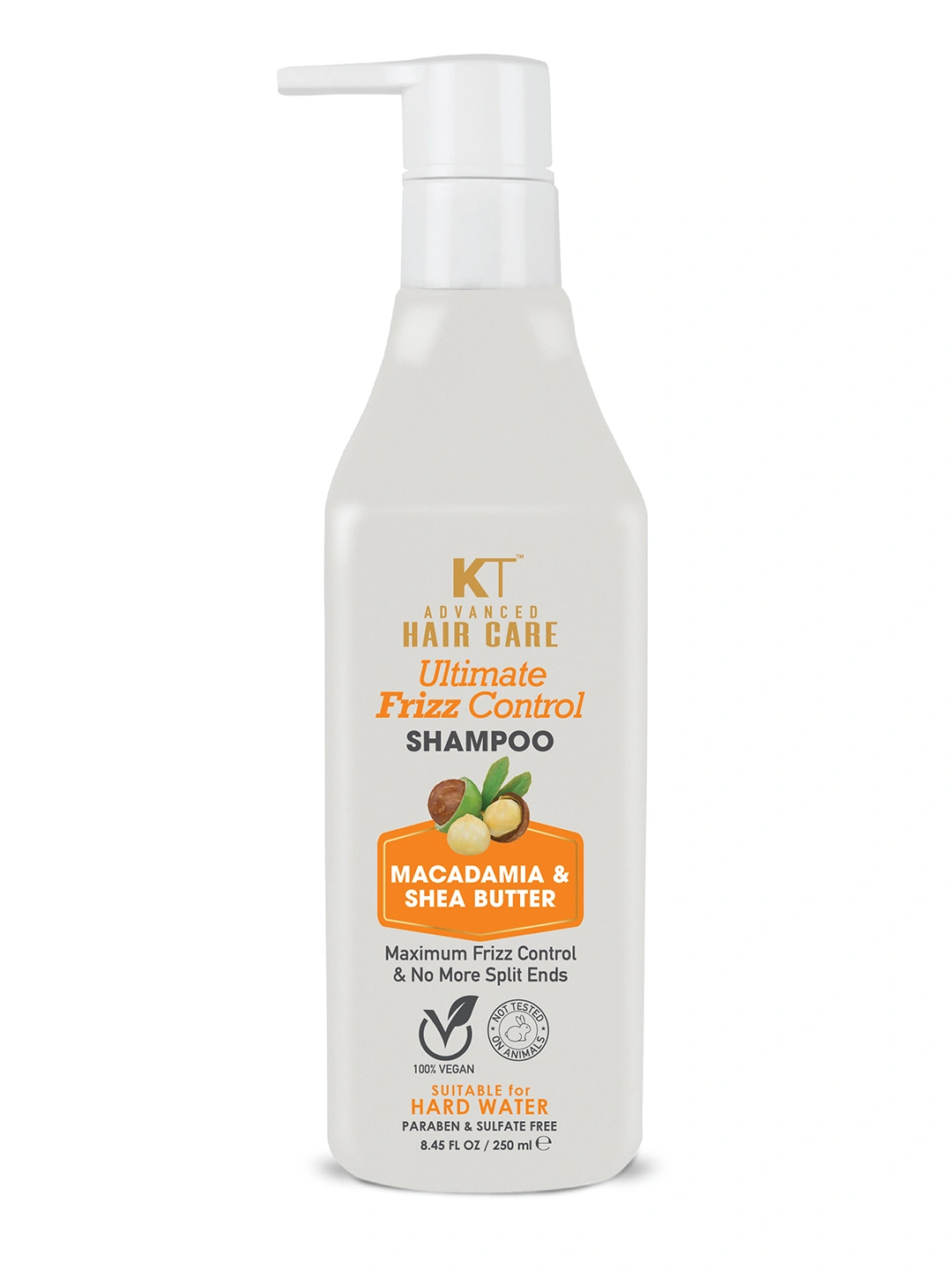 KT Professional Advanced Hair Care Ultimate Frizz Control Shampoo- 250 ml-KT-UFCS