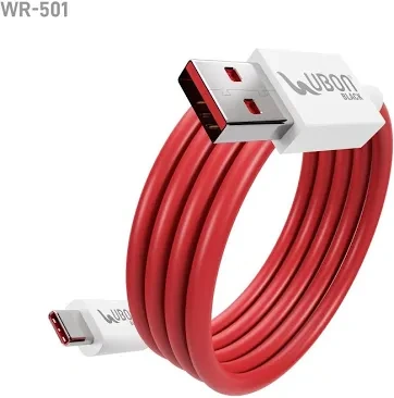 UBON WR-501-- 1 metre, 65W High-Speed Charging Cable with Type-C port, supports multiple charging protocols and multiple devices-12622436