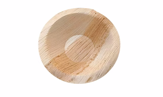 2.5 inch Round Areca leaf bowl