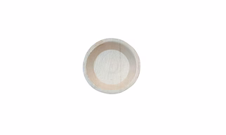 5 inch round Areca leaf bowl