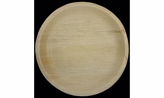 7 inch Round shallow Areca leaf plates