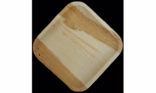 7 inch Square shallow Areca leaf plates