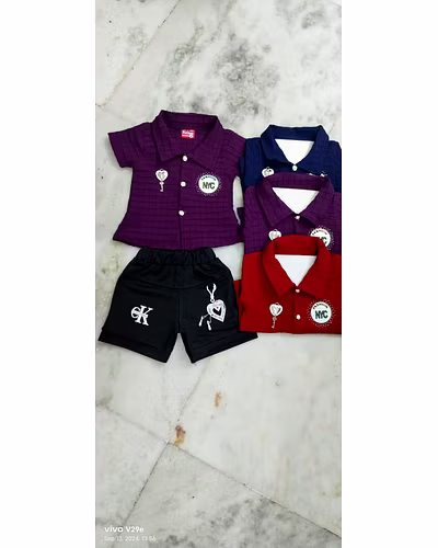 Children Half Sleeve Shirt Trouser set-4