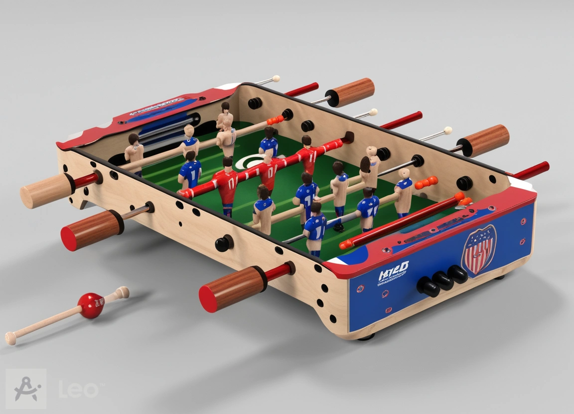 DIY-FOOSEBALL TABLE TOP GAME-1