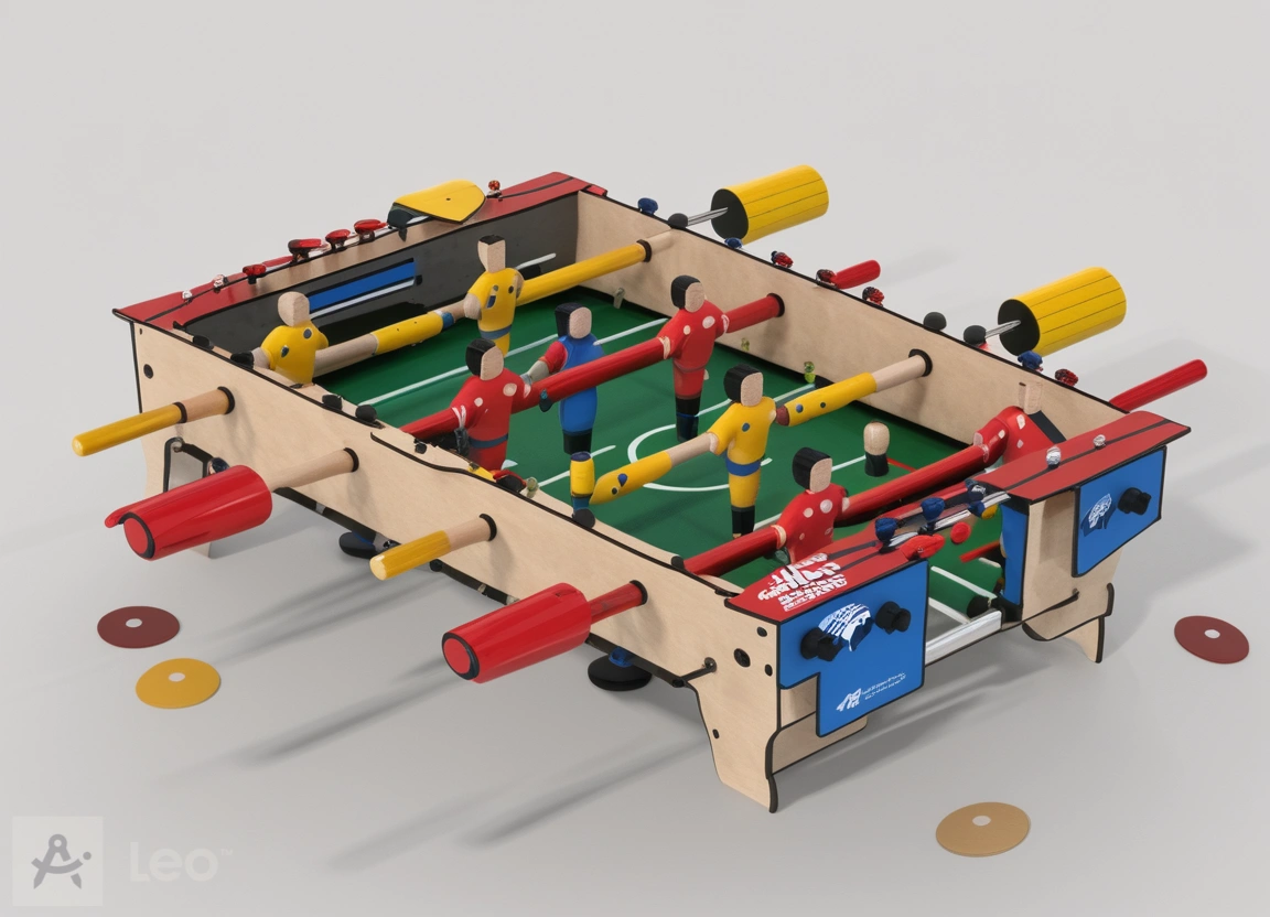 DIY-FOOSEBALL TABLE TOP GAME-2