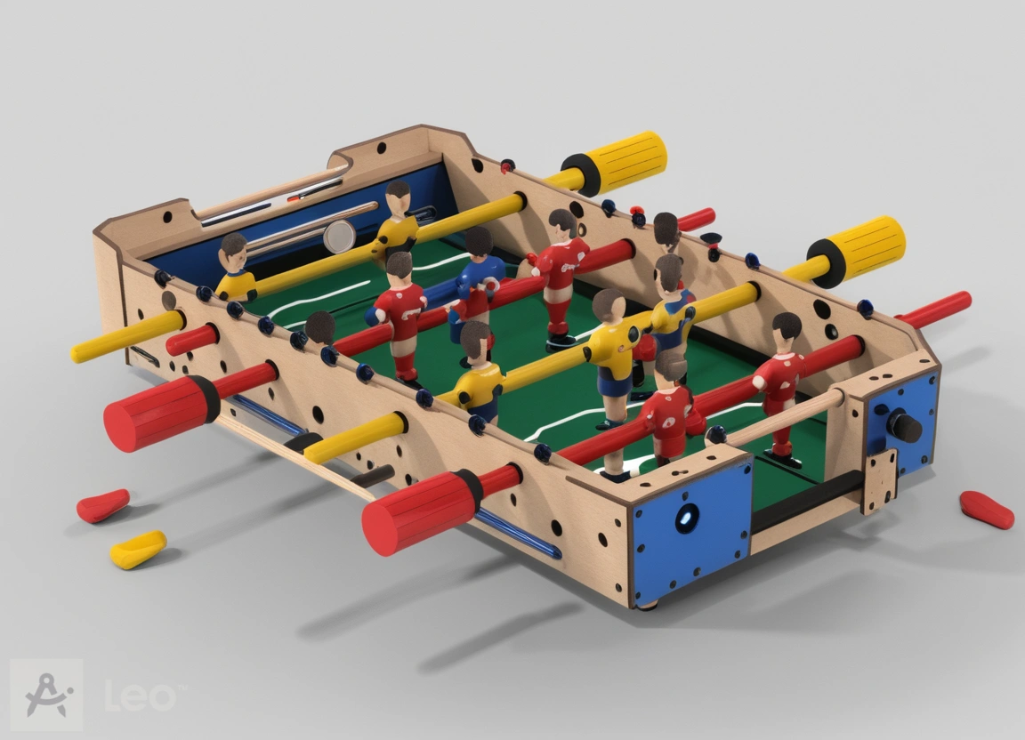 DIY-FOOSEBALL TABLE TOP GAME-12624446