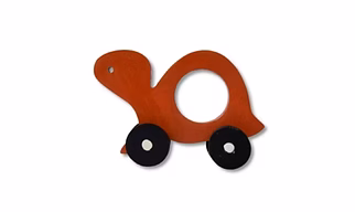 Toy Animal, Made By Natural Wooden, Local Craftsmanship, Tortoise