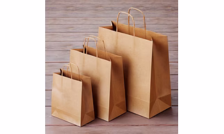 Kraft Paper Bags (Brown and white color)