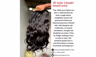INDIAN RAW HAIR WEFT