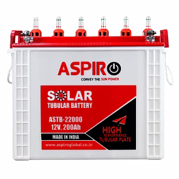 aspiro c20 solar tubular battery