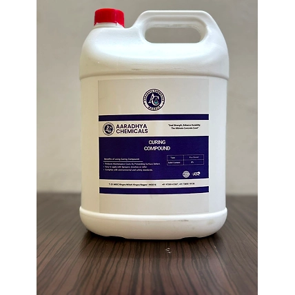 Aaradhya Chemicals Aluminium Based Concrete Curing Compound| Prevent Premature Water Loss| Organic Solvent| 28 Days Strength For M25 Grade Of Concrete| 32 Mpa- 7-8 Sq.Mt/L (5 Kg)-12669731